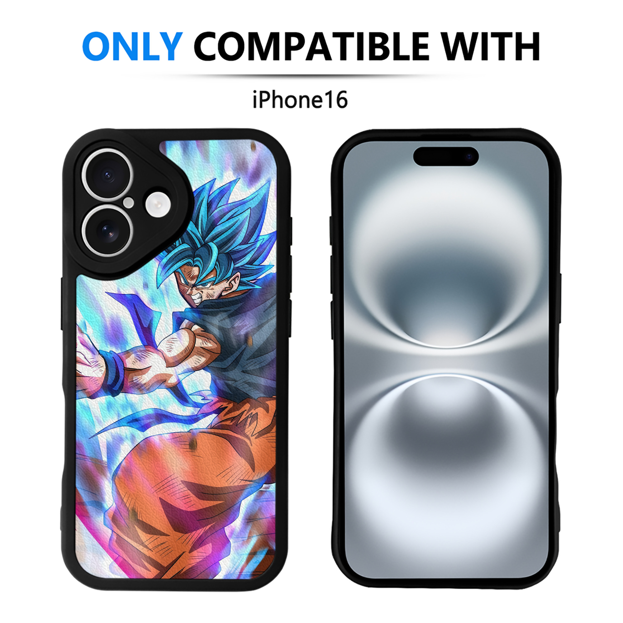 （画像用） ドラゴンボール DRAGON BALL 【iPhone 16シリーズ対応】シリコンスマホケース（レザー調） 材質：シリコン